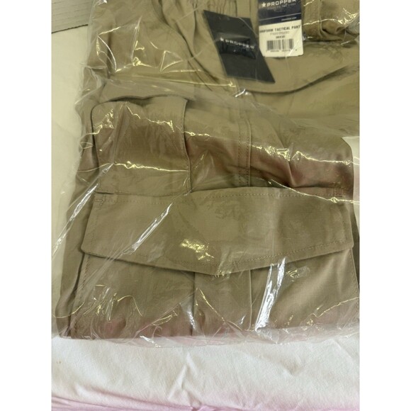 Men’s Uniform Tactical Work Cargo Pants Relaxed Fit Khaki Outdoor Hiking NWT - Picture 7 of 7